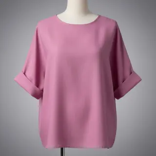 Țesătură din bumbac cu in PREMIUM dawn pink