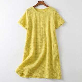 Țesătură din bumbac STRETCH Baby yellow