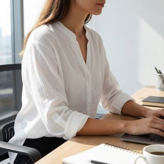 Țesătură din bumbac STRETCH Baby white