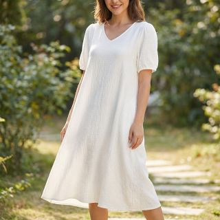 Țesătură din bumbac STRETCH Baby off white