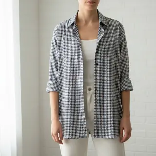 Țesătură din bumbac JACQUARD Climbing navy
