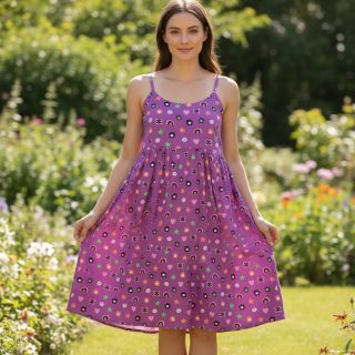 Țesătură din bumbac Love mauve