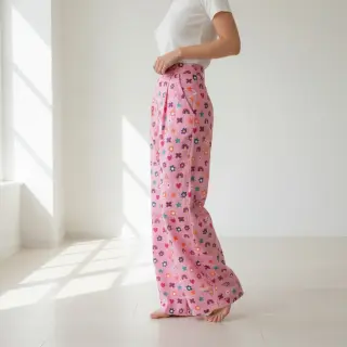 Țesătură din bumbac Love pink