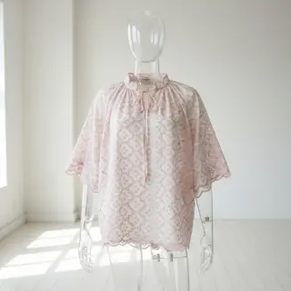 Țesătură din bumbac EMBROIDERY Lilian rose