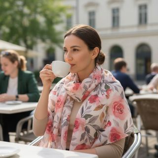 Țesătură din bumbac VOILE Love digital print