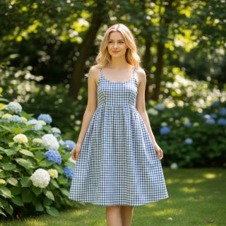 Țesătură din bumbac Brigitte pervenche