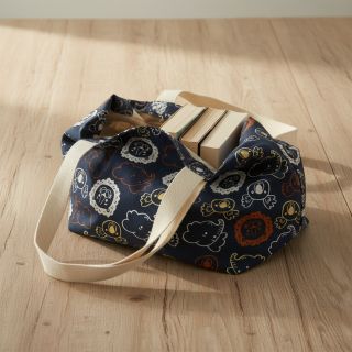 Țesătură din bumbac Safari animals navy