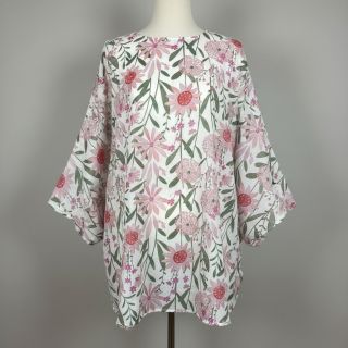 Țesătură din bumbac Meadow white digital print