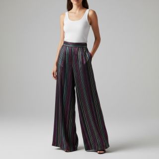 Țesătură din bumbac LUREX stripes navy