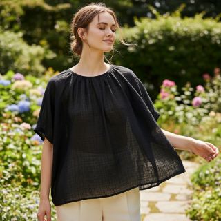 Țesătură din bumbac cu in black