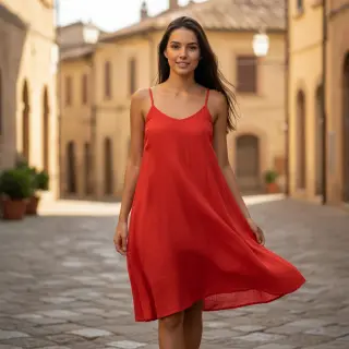 Țesătură din bumbac cu in red