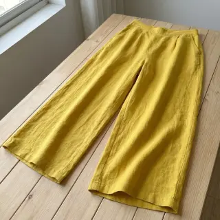 Țesătură din bumbac cu in ochre
