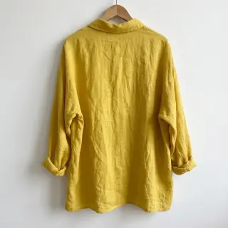 Țesătură din bumbac cu in ochre
