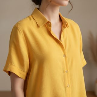 Țesătură din bumbac cu in yellow