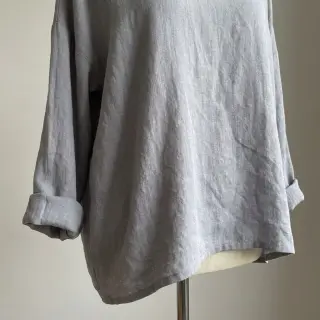Țesătură din bumbac cu in grey