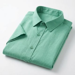 Țesătură din bumbac cu in apple green