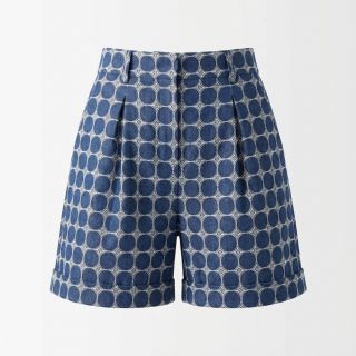 Țesătură din bumbac JEANS Circles dark blue