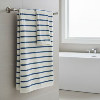 Frotir YARN DYED Stripe SMALL light blue