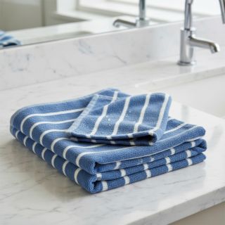 Frotir YARN DYED Stripe BIG light blue