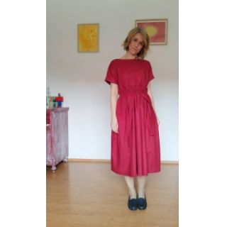 Poplin din bumbac wine