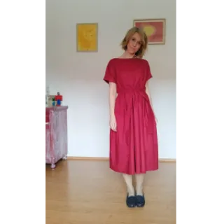 Poplin din bumbac wine