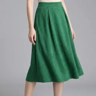 Imitație piele întoarsă stretch SCUBA dark green