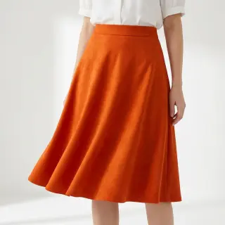 Imitație piele întoarsă stretch SCUBA orange