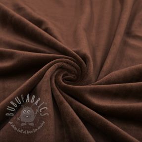 Tesătură elastică din catifea VELVET STRETCH dark brown