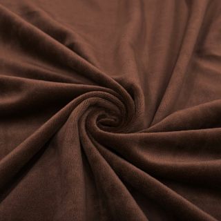 Tesătură elastică din catifea VELVET STRETCH dark brown