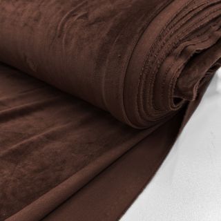 Tesătură elastică din catifea VELVET STRETCH dark brown