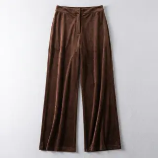 Tesătură elastică din catifea VELVET STRETCH dark brown