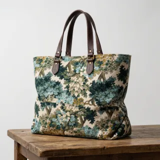 Țesătură decorativă jacquard Aubusson emeraude