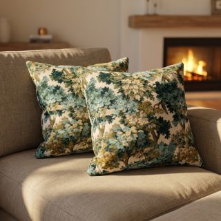 Țesătură decorativă jacquard Aubusson emeraude
