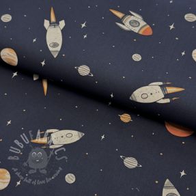 Țesătură din bumbac Space digital print