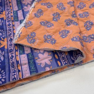 Țesătură din bumbac VOILE STEPPED Daria flower purple digital print