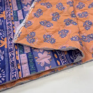 Țesătură din bumbac VOILE STEPPED Daria flower purple digital print