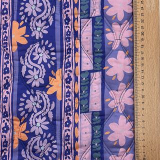 Țesătură din bumbac VOILE STEPPED Daria flower purple digital print