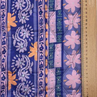Țesătură din bumbac VOILE STEPPED Daria flower purple digital print