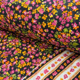 Țesătură din bumbac VOILE STEPPED Ophelia flower digital print