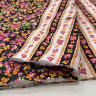 Țesătură din bumbac VOILE STEPPED Ophelia flower digital print