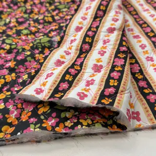 Țesătură din bumbac VOILE STEPPED Ophelia flower digital print