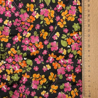 Țesătură din bumbac VOILE STEPPED Ophelia flower digital print