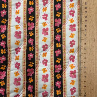 Țesătură din bumbac VOILE STEPPED Ophelia flower digital print