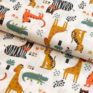Țesătură din bumbac Safari time offwhite digital print