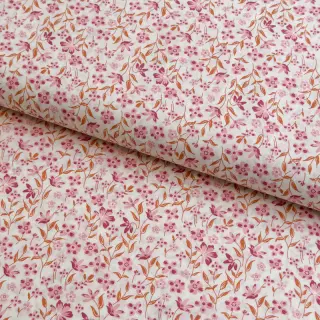 Țesătură din bumbac Fine flowers pink