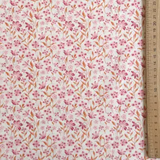Țesătură din bumbac Fine flowers pink