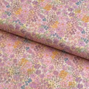 Țesătură din bumbac VOILE Small hayppy flowers digital print