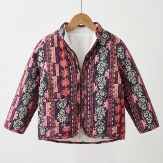 Țesătură din bumbac VOILE STEPPED Daria flower aubergine digital print