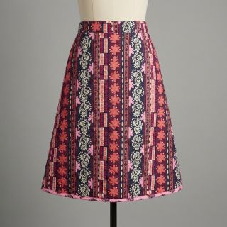 Țesătură din bumbac VOILE STEPPED Daria flower aubergine digital print