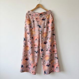 Țesătură din bumbac SATIN Penny flower peach digital print